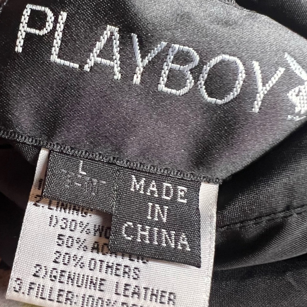 Y2K Playboy Black & White Reversible Varsity Jacket - Picture 10 of 11
